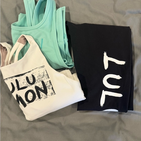 Lululemon Ed Curtis set of leggings and 2 tops. - Picture 2 of 5